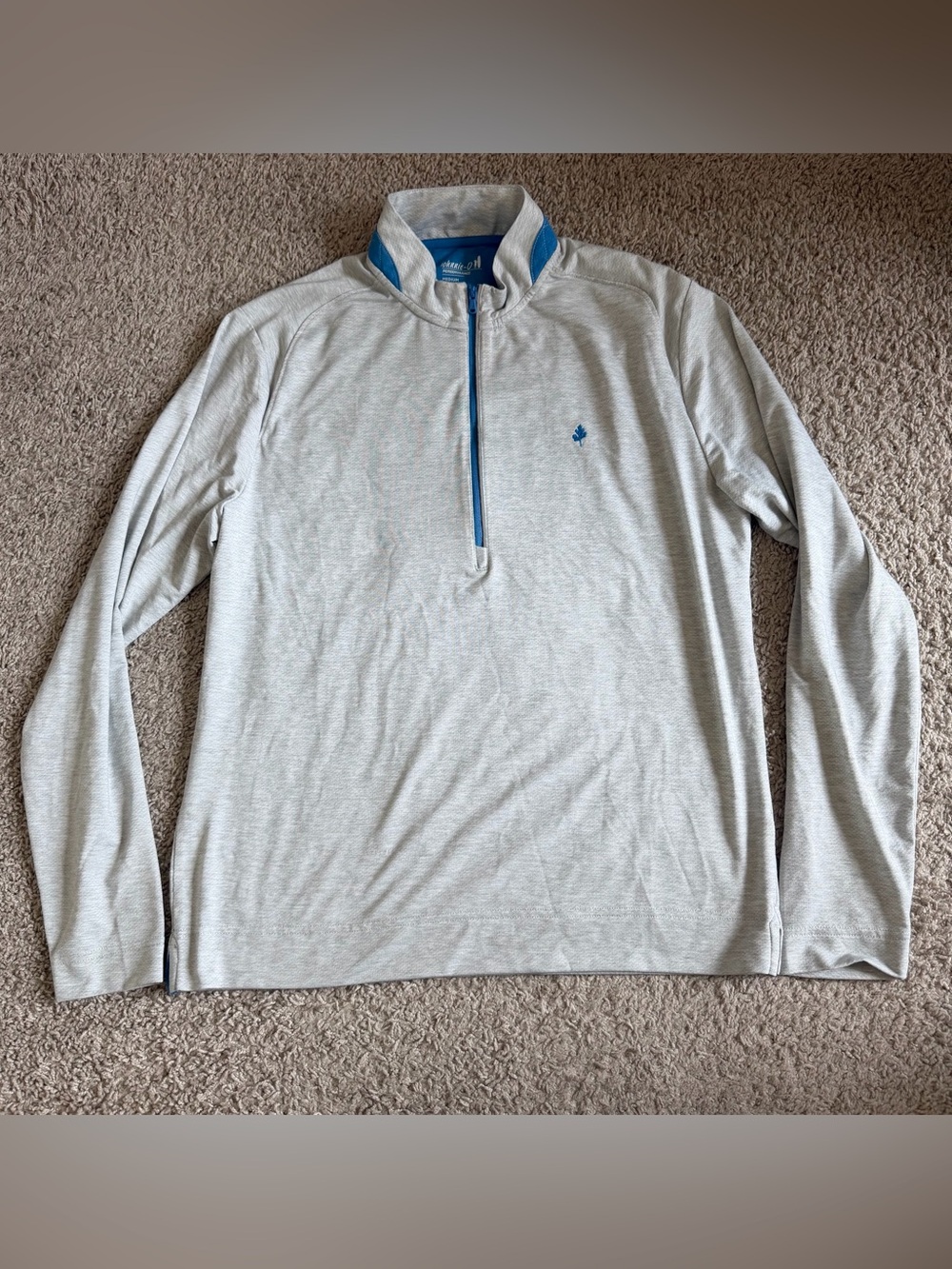 Johnnie O Performance Quarter Zip Golf Heather Sweater Pullover